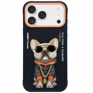 Etui Nimmy Glasses Cool Dog do iPhone 17 Pro czarny