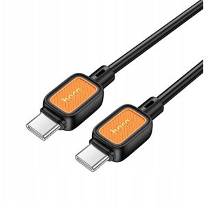 Kabel USB C do USB C Hoco 3A 60W 1 m X108 czarny