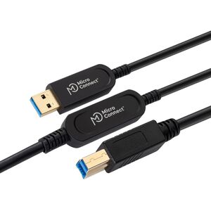 Microconnect MC-USB3.0AB30OP kabel USB 30 m USB 3.2 Gen 2 (3.1 Gen 2) USB A USB B Czarny