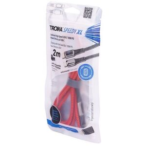 TROIKA CBL20/RD kabel USB 2 m USB C USB C/Lightning Czerwony