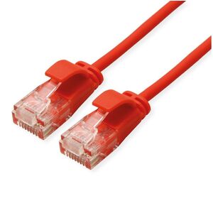 ROLINE GREEN UTP patchkabel Cat.6A (Class EA), LSOH, extra dun, czerwony, 5 m