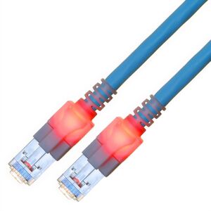 Kabel saCon S/FTP kat. 6 (klasa E), LSOH, niebieski, 10 m