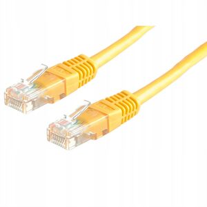 Kabel krosowy UTP, kat. 6 (klasa E), żółty, 2 m