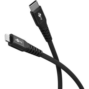 Kabel tekstylny Lightning USB-C™ z metalowymi złączami, 3 m - Długość kabla 3 m
