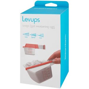 Dreamfarm - Levups Red/Clear Decilitermål