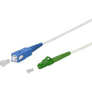 Kabel krosowy METZ CONNECT OpDAT, SC-S/LC-S APC OS2, 3 m