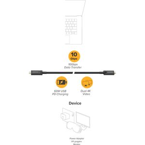 15M USB-C TO USB-C HYBRID AOC