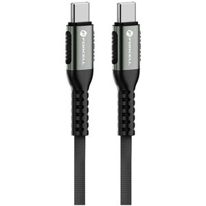 Kabel USB C do USB C Forcell F-Energy QC4.0 PD 5A 240W Cafule 0,25 m C263 czarny