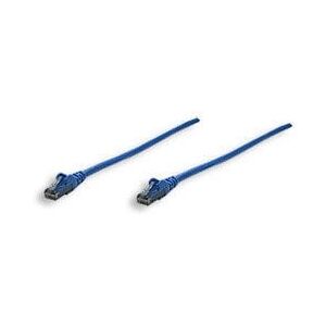 Patchcord Cat6 UTP 0,3m 100% CU niebieski
