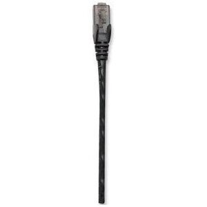 Patchcord Cat6 UTP 0,3m 100% CU czarny