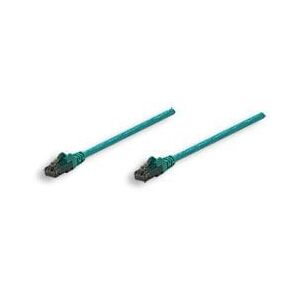 Patchcord Cat6 UTP 0,3m 100% CU zielony