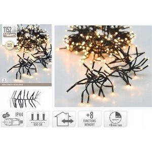 Lampki choinkowe Christmas decoration LAMPKI CHOINKOWE ŁAŃCUCH ŚWIETLNY 1152 LED TIMER CIEPŁY BIAŁY