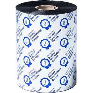 BROTHER Black ribbon standard wax 110mm x 600m sold in 6-pack