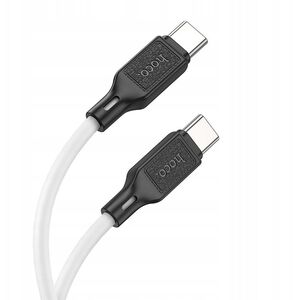Kabel USB C do USB C Hoco 3A 60W 1 m X90 biały