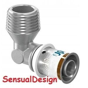 Uponor Uponor S-Press PLUS αγκώνας με εξωτερικό σπείρωμα 25-R1MT