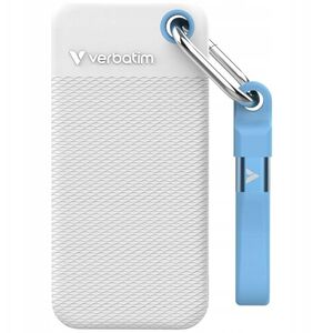 Dysk Zewnętrzny Verbatim Pocket SSD 1TB USB-C 3.2 gen.2 biały-jasnoniebieski 32320