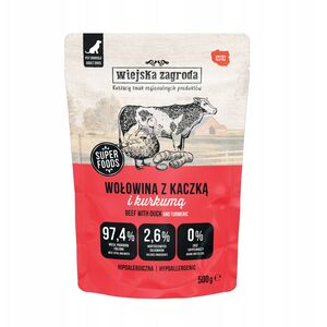 Karma mokra dla psa Wołowina z kaczką (dorosły) 500g