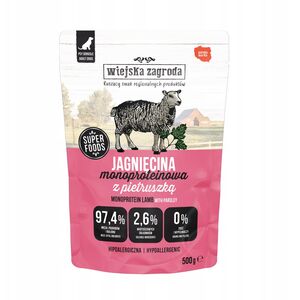 Karma mokra dla psa Monobiałkowa Jagnięcina (dorosły) 500g