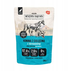 Karma mokra dla psa Konina z cielęciną (dorosły) 500g