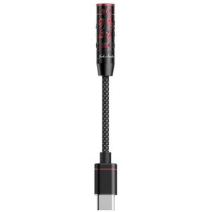 FiiO x Jade Audio JIEZI B - Black Red - Zbalansowany wzmacniacz słuchawkowy USB z DAC