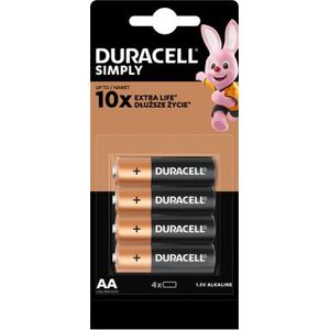 Duracell Bateria AA / R6 4 szt.