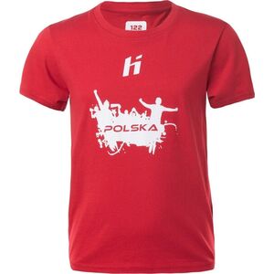 Huari Dziecięca koszulka z krótkim rękawem Huari Poland Fan Kids racing red/white rozmiar 116