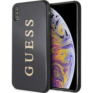 Guess Guess GUHCI65TGGGBK iPhone Xs Max czarny/black hard case Classic Double Layer Glitter uniwersalny