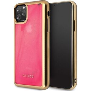 Guess Guess GUHCN65GLTRPI iPhone 11 Pro Max różowy/pink hard case Glow in the Dark Sand Matte