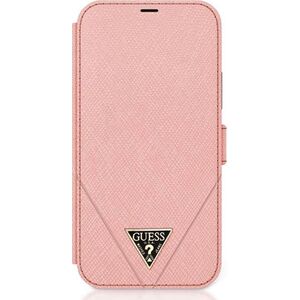 Guess Guess GUFLBKP12SVSATMLPI iPhone 12 mini 5,4" różowy/pink book Saffiano