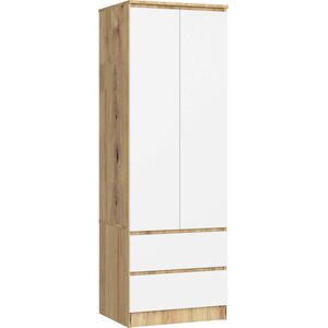 Fabryka Mebli Akord SZAFA STAR S60 2D 2SZ DĄB ARTISAN / BIAŁA
