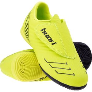 Buty piłkarskie halówki Huari Pallo JR limonkowo-czarne rozmiar 35