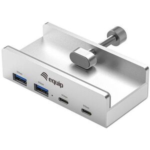 Equip 128967 huby i koncentratory USB 3.2 Gen 1 (3.1 Gen 1) Type-A 5000 Mbit/s Aluminium