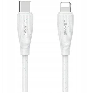 Kabel USAMS Green Series SJ717 30W USB-C / Lightning 1m biały