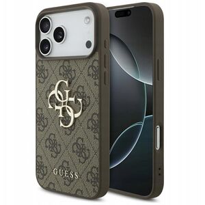 Etui Guess 4G Big Logo do iPhone 17 Pro Max brązowy