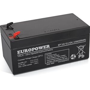 Europower Akumulator 12V 3.6Ah AGM Europower EP3.6-12
