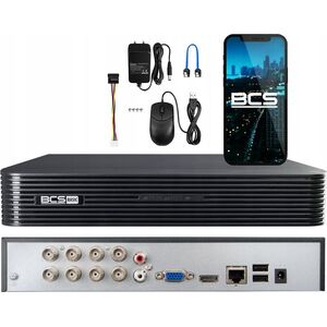 Rejestrator BCS REJESTRATOR AHD, HD-CVI, HD-TVI, CVBS, TCP/IP BCS-B-XVR0801(2.0) 8 KANAŁÓW BCS BASIC