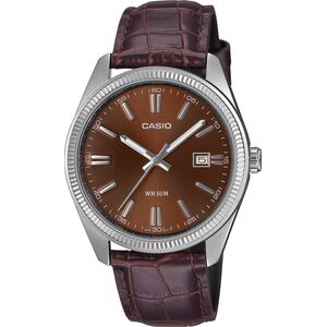 Zegarek Casio Zegarek męski Casio MTP-1302PL-5AVEF brązowy