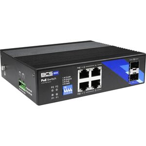 BCS-B-ISP04G-2SFP BCS switch PoE 4 portowy szyna DIN