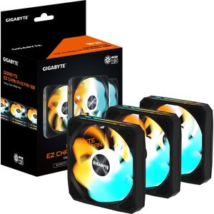 GIGABYTE ventilátor EZ CHAIN RVS FAN 3-PACK, 3x120mm, černá