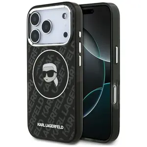 Etui Karl Lagerfeld IML Karl Head Logo MagSafe do iPhone 17 Pro Max czarny