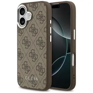 Etui Guess 4G Classic Logo MagSafe do iPhone 17 brązowy