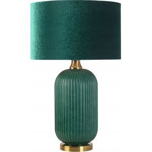 Lampa stołowa Light Prestige Light Prestige Tamiza LP-1515/1T BIG GREEN lampa stołowa lampka 1x40W E27 zielona/złota