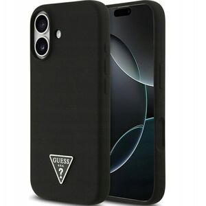 GUESS futerał do IPHONE 17 kompatybilny z MagSafe GUHMP17SSCTRLMK (Silicone W/ Triangle Logo) czarny