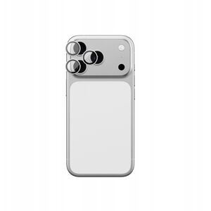 Szkło na aparat AMAZINGTHING Sapphire na iPhone 17 Pro / Pro Max - ze srebrną ramką