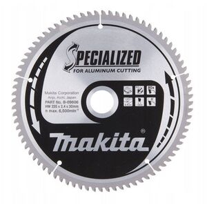 Makita B-09606 T.C.T. pjūklas 235X2.4X30mm 0° T80 SPECIALIZED aliuminio pjovimui