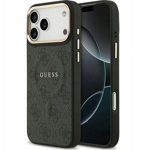 Etui Guess 4G PU Classic Logo MagSafe na iPhone 17 Pro Max - czarne