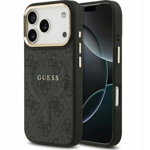 Etui Guess 4G PU Classic Logo MagSafe na iPhone 17 Pro - czarne
