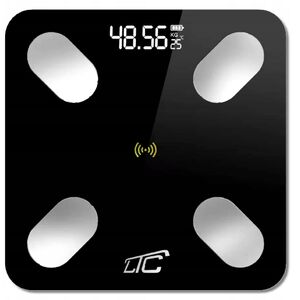 Inteligentna waga łazienkowa FITNESS analityczna LTC, bluetooth, czarna