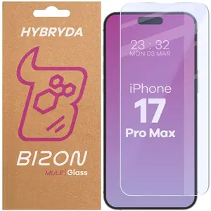 Elastyczne szkło hybrydowe Bizon Glass Mule do Apple iPhone 17 Pro Max