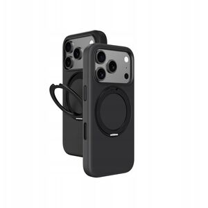 Etui AMAZINGTHING Cloudie na iPhone 17 Pro z podstawką - czarne